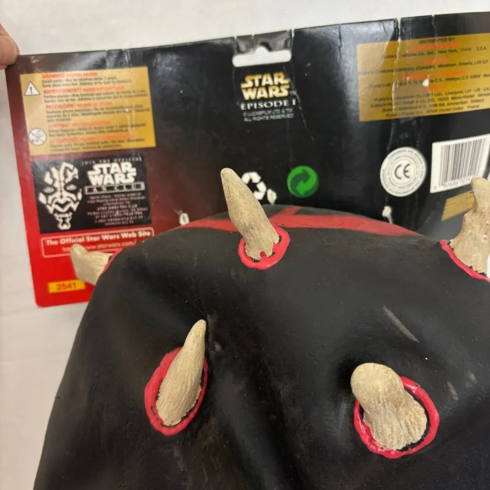 Darth Maul Latex Mask Official Star Wars episode 1 Rubie’s #2541 NWT NOS
